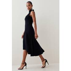 Tall Soft Tailored High Low Midi Dress