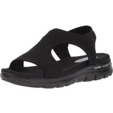 Skechers Damen Flex Appeal 2.0-Deja Vu Sportsandale, Schwarz 01