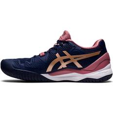 Gold Racket Sport Shoes Asics ASICS Women's Gel-Resolution Tennis Shoes, 11.5, Peacoat/Rose Gold