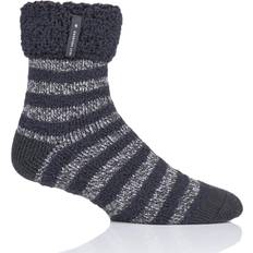 Heat Holders Pair Charcoal Stripe Olwen Sleep Socks Men's 611 Mens Grey