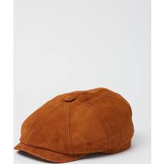 Stetson Gubbkeps Flat cap Hatteras Goat Suede Exclusive Newsboy Cap cognac Storlek: cm