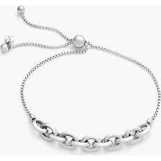 Jaxxon Jewelry Jaxxon JAXXON Center Link Charm Silver Bracelet 8"