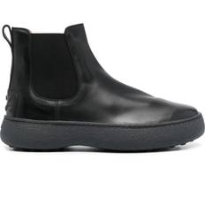 Tod's Men Chelsea Boots Tod's Tod's leather Chelsea boots men CALFSKIN/Rubber/Other fibres/Polyester/CALFSKIN Black