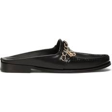 Dolce & Gabbana Men Slippers Dolce & Gabbana Visconti slipper in nappa calfskin men CALFSKIN/CALFSKIN/Kangaroo Fur/Lambskin/Leather/Silk/Viscose Black