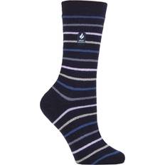 Stripes - Women Socks Heat Holders Ladies Ultra Lite Riga Stripe Socks Navy