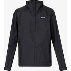 Patagonia Mens Black Torrentshell 3L Brand-patch Relaxed-fit Recycled-nylon Hooded Jacket