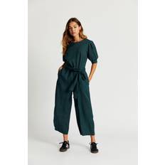 Organic Jumpsuits & Overalls Komodo FAYE Organic Linen Jumpsuit Teal Green, EUR