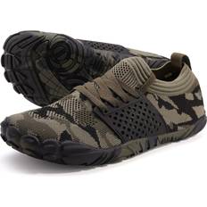 Sport Shoes WHITIN Men's Trail Running Shoes Minimalist Barefoot Five Fingers Wide Width Toe Box Gym Workout Fitness Low Zero Drop Male Walking Trainer Cross Training Camo Green