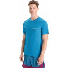 Icebreaker Tech Lite II SS Tee Cadence Paths Men Geo Blue