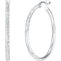 Silpada Silpada 'Modern Drama' Hoop Earrings In Sterling Silver White