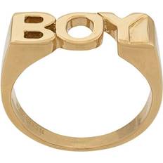 22k Rings Maria Black Boy ring men Gold Plated Sterling Silver