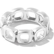 Tom Wood Men Rings Tom Wood cut-out link eternity ring men Sterling Silver