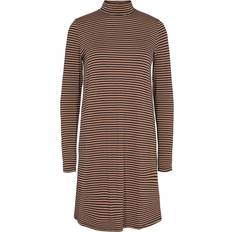 Liberté Tøj Liberté dame kjole TALIA Sand Black Stripe