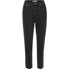 Gestuz Högmidjade Mom Jeans - Svart