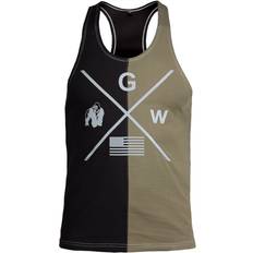 Gorilla Wear Sterling Stringer Tank Top Black & Army Green