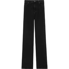 Burberry Women Jeans Burberry high-rise straight-leg jeans women Cotton Black