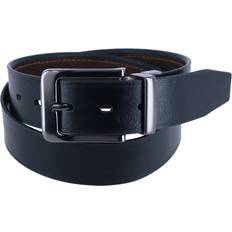 London Fog Men's Reversible Cut Edge Belt Black