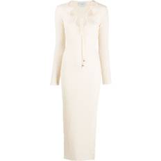 Casablanca Women Dresses Casablanca cut-out bouclé dress women Polyester Neutrals