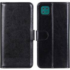 MTP Products Samsung Galaxy A22 5G, Galaxy F42 5G Wallet Hülle mit Magnetverschluss Schwarz