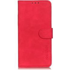 Nokia 1.4 KHAZNEH Imiteret Læder Cover m. Pung Rød