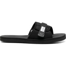 Fabric - Unisex Slides Suicoke Padri touch strap slides unisex Rubber/Fabric/Nylon Black