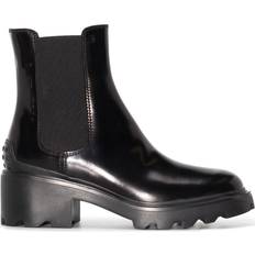 Tod's Women Chelsea Boots Tod's Tod's lug-sole Chelsea boots women Rubber/CALFSKIN/CALFSKIN/Other fibres/Polyester Black