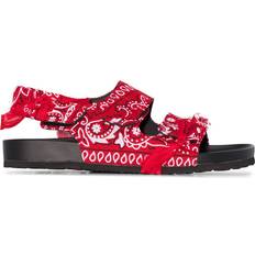 Arizona Love bandana-print flat sandals women Rubber/Rubber/Fabric Red