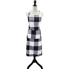 Checkered Aprons Fennco Styles Fennco Styles Buffalo Check Apron Black