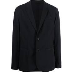 Armani Exchange Blazers Armani Exchange buttoned-up single-breasted blazer men Polyamide/Polyamide/Spandex/Elastane/Spandex/Elastane Blue