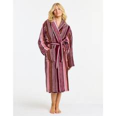 Rosa - Unisex Nattøy Damella Torekov Robe Patroon Katoen - Roze