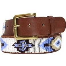 Lila Skärp Aspiga Chobe Leather Belt White/Purple