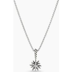 David Yurman Children Necklaces David Yurman Starburst Kids Necklace in Sterling Silver with Center Diamond, 8mm IN