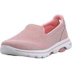 Skechers Pink Walking Shoes Skechers Women's GO Walk 5-15901 Sneaker, Light Pink