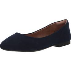 Wide Fit Ballerinas Amazon Essentials Damen Ballerinas mit spitzem Zehenbereich, Marineblau