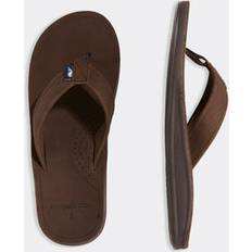 Cuir Tongs Vineyard Vines Herren Konturierte Flip-Flops aus Leder Flipflop, Mudslide