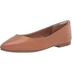 Brown Ballerinas Amazon Essentials Damen Ballerinas mit spitzem Zehenbereich, Kamelbraun