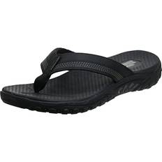 Skechers Men Flip-Flops Skechers mens Relaxed Fit-reggae-cobano Flip Flop, Black