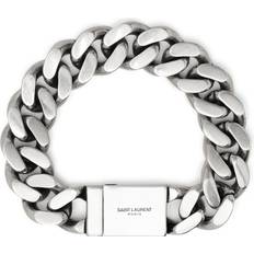 Saint Laurent curb-chain bracelet men Brass Silver