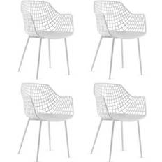 Kitchen Chairs Costway Set of 4 Heavy Duty Modern Kitchen Chair