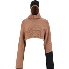 Ferragamo Women Sweaters Ferragamo colour-block ribbed jumper women Wool/Cashmere Neutrals