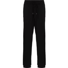 Ferragamo Trousers Ferragamo straight-leg track pants men Calf Leather/Leather/Wool Black