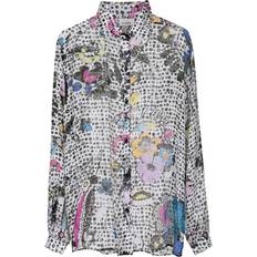 Amir Slama Amir Slama graphic-print silk shirt women Silk Multicolour