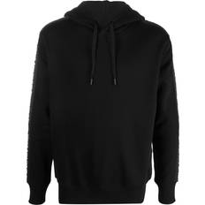 Versace Jeans Couture Versace Jeans Couture logo-tape pullover hoodie men Cotton Black