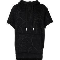 Haculla Haculla Laser short-sleeve hoodie men Cotton Black