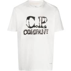 C.P. Company T-shirts C.P. Company faded logo-print T-shirt men Cotton White