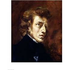 Photography Posters BrainBoosters Frederic Chopin Print Eugene Delacroix Poster