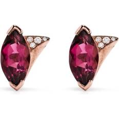 Rose Gold Earrings Shaun Leane 18kt rose gold tourmaline diamond earrings women 18kt Rose Gold/Pink Tourmaline/Diamond One