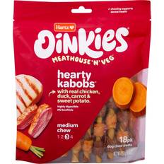 Hartz Oinkies Meathouse'n'Veg Hearty Kabobs Dog Treats with Real