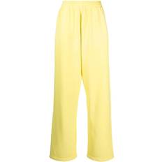 Unisex - Yellow Trousers Mainless distressed track trousers unisex Cotton Yellow