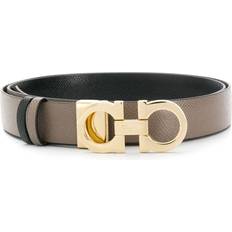 Ferragamo Brown Belts Ferragamo Gancini Reversible Adjustable Leather Belt